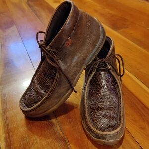 Twisted X Tooled Chukka Driving Mocs